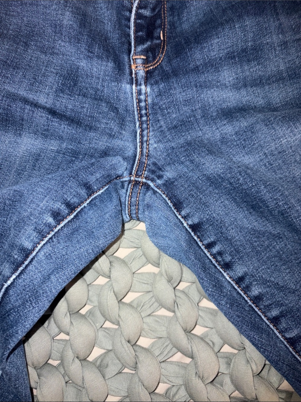 AE Hi rise skinny kick stretch denim jeans size 10 regular - Picture 10 of 12